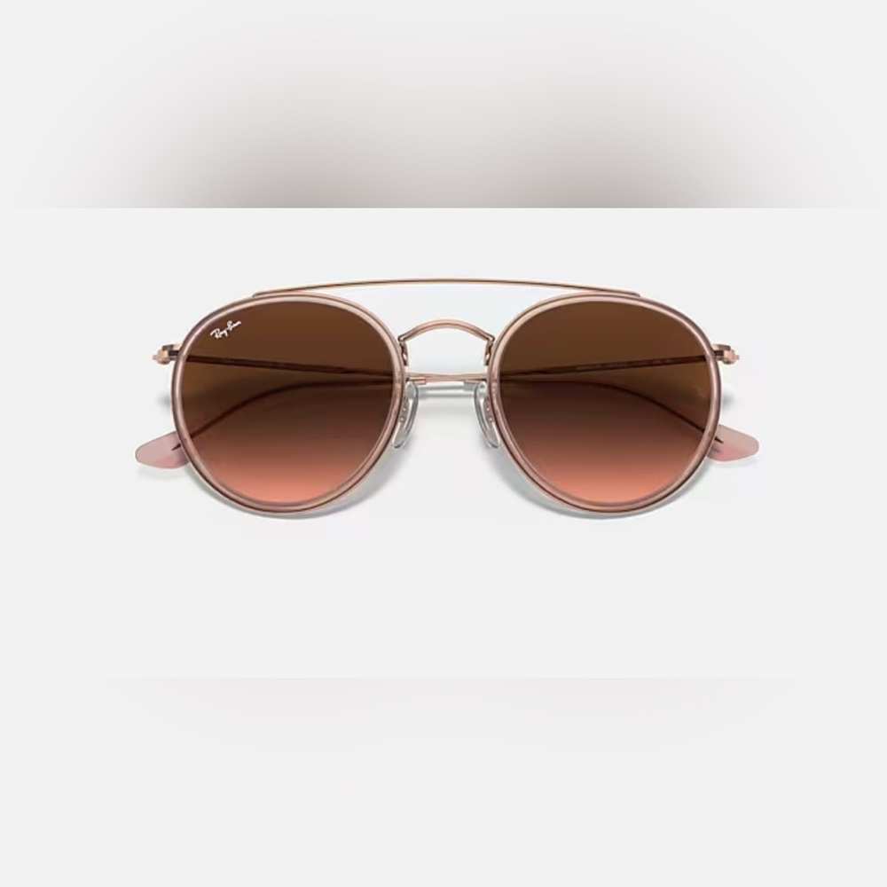 Ray-Ban Round Sunglasses with Pink Frames
